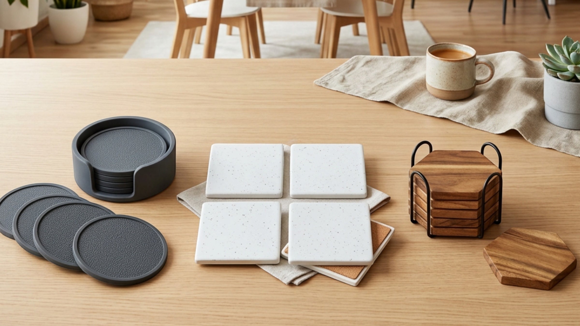 Nydealshop Minimalist Drink Coasters